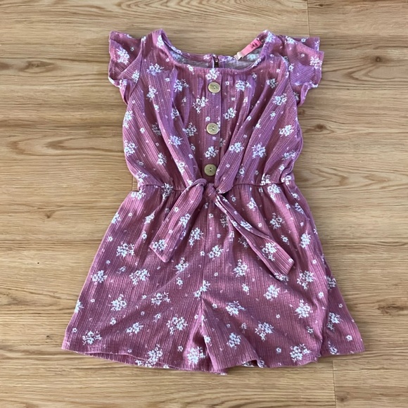 Girls Floral Romper - Picture 1 of 1